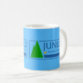 Flagge von Juneau, Alaska Kaffeetasse (VorderseiteRechts)