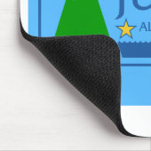 Flagge von Juneau, Alaska Mousepad (Ecke)