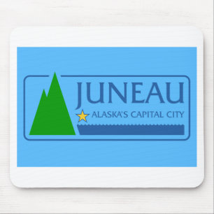 Flagge von Juneau, Alaska Mousepad