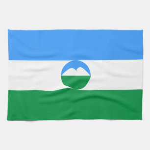 Flagge von Kabardino-Balkarien Geschirrtuch