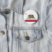 Flagge von Kalifornien Button (Beispiel)