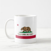 Flagge von Kalifornien Kaffeetasse (Links)