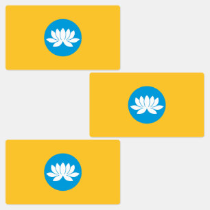 Flagge von Kalmückien Etiketten