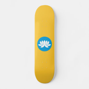 Flagge von Kalmückien Skateboard