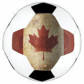 Flagge von Kanada / Grunge... Fußball (Vorderseite)
