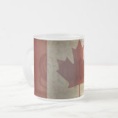 Flagge von Kanada / Grunge... Mattglastasse (Vorderseite Links)