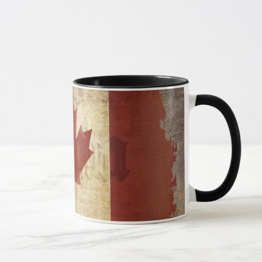 Flagge von Kanada / Grunge... Tasse (Rechts)