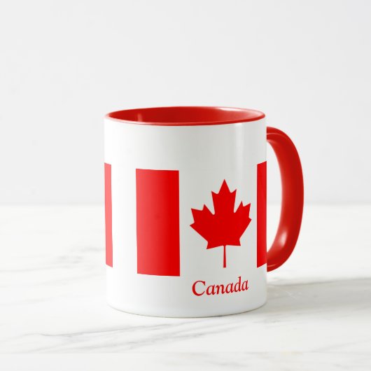 Flagge von Kanada Tasse (VorderseiteRechts)
