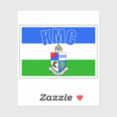 Flagge von Kanifing, Republik Gambia Aufkleber (Blatt)