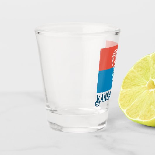 Flagge von Kansas City (2023), Missouri Schnapsglas (Links)