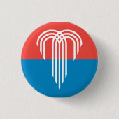 Flagge von Kansas City, Missouri Button (Vorderseite)