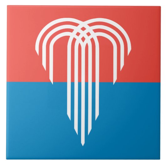 Flagge von Kansas City (Missouri) Fliese (Vorderseite)