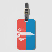 Flagge von Kansas City, Missouri Gepäckanhänger (Vorderseite Vertikal)