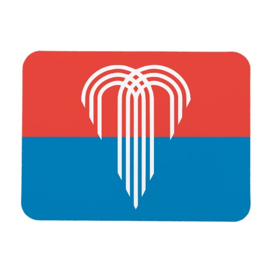 Flagge von Kansas City (Missouri) Magnet (Horizontal)