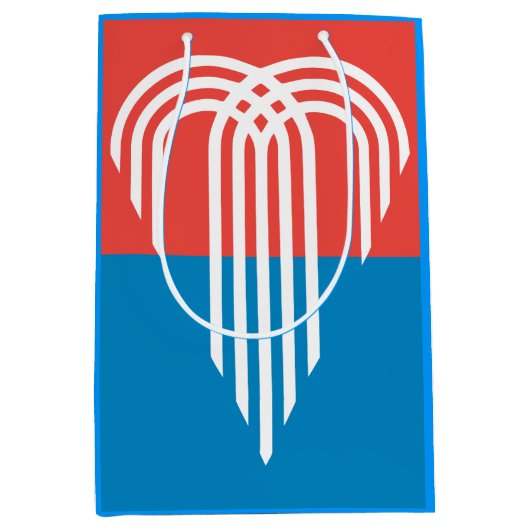 Flagge von Kansas City, Missouri Mittlere Geschenktüte (Vorderseite)