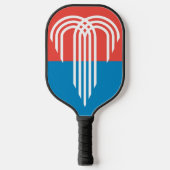 Flagge von Kansas City, Missouri Pickleball Schläger (Vorderseite)