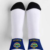 Flagge von Kansas Socken (Oben)