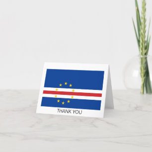 Flagge von Kap Verde Dankeskarte