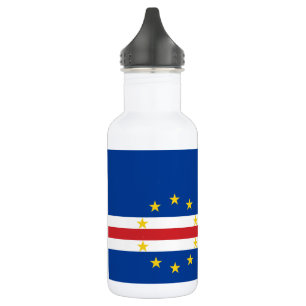 Flagge von Kap Verde Edelstahlflasche