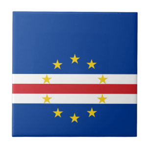 Flagge von Kap Verde Fliese