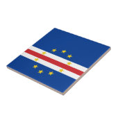 Flagge von Kap Verde Fliese (Seite)