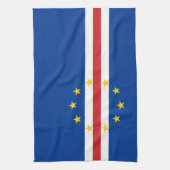 Flagge von Kap Verde Geschirrtuch (Vertikal)