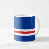 Flagge von Kap Verde Kaffeetasse (VorderseiteRechts)