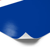 Flagge von Kap Verde Poster (Ecke)