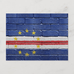 Flagge von Kap Verde Postkarte