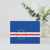 Flagge von Kap Verde Postkarte (Stehend Vorderseite)