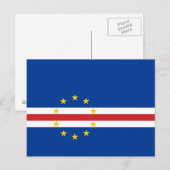 Flagge von Kap Verde Postkarte (Vorne/Hinten)