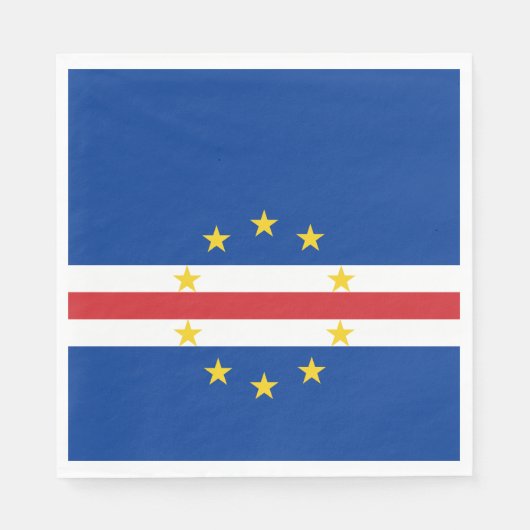 Flagge von Kap Verde Serviette (Vorderseite)