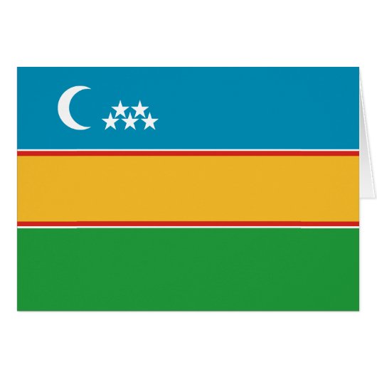 Flagge von Karakalpakstan (Vorderseite (Horizontal))