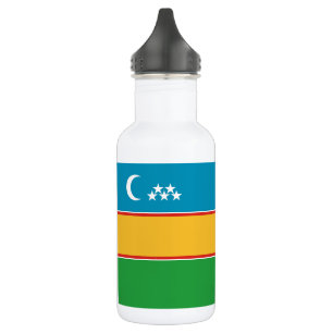 Flagge von Karakalpakstan Edelstahlflasche