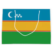 Flagge von Karakalpakstan Große Geschenktüte (Vorderseite)