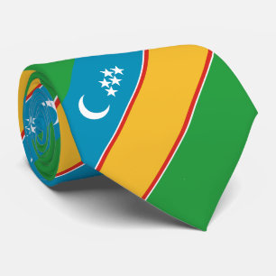 Flagge von Karakalpakstan Krawatte