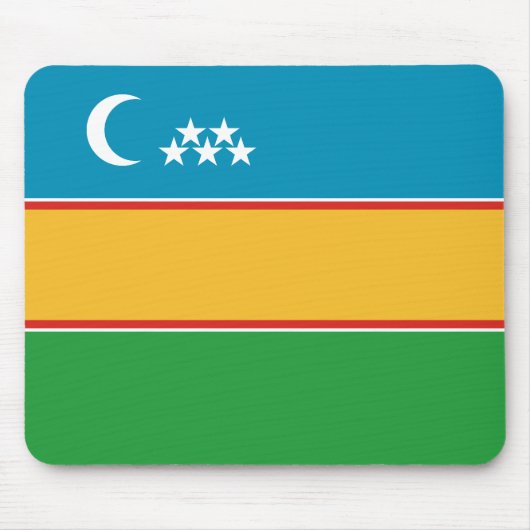 Flagge von Karakalpakstan Mousepad (Vorne)