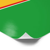 Flagge von Karakalpakstan Poster (Ecke)