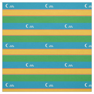 Flagge von Karakalpakstan Stoff
