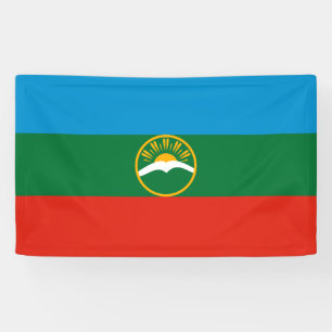 Flagge von Karatschai-Tscherkessien Banner