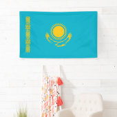 Flagge von Kasachstan Banner (Insitu)