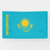 Flagge von Kasachstan Banner (Horizontal)