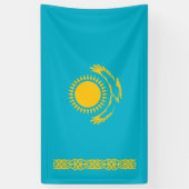 Flagge von Kasachstan Banner (Vertikal)