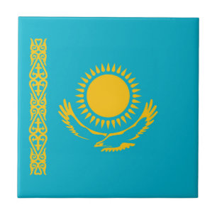 Flagge von Kasachstan Fliese