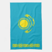 Flagge von Kasachstan Geschirrtuch (Vertikal)