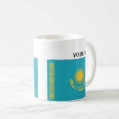 Flagge von Kasachstan Kaffeetasse (VorderseiteRechts)