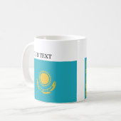 Flagge von Kasachstan Kaffeetasse (Vorderseite Links)