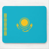 Flagge von Kasachstan Mousepad (Vorne)