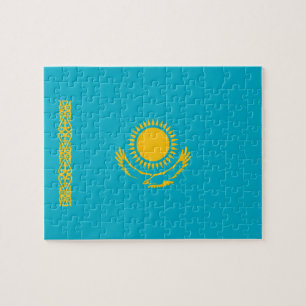 Flagge von Kasachstan Puzzle
