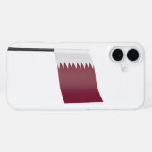 Flagge von Katar iPhone Hülle (Rückseite (Horizontal))